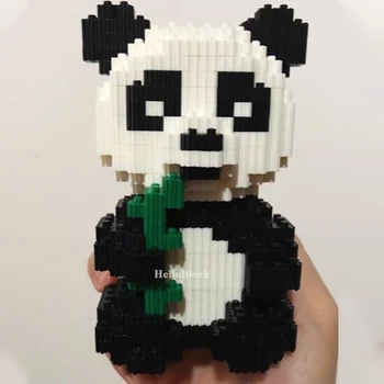 Balody Panda Dijamant Gradivni Blokovi Slatka Crtani film Panda 3D Model Obrazovne Cigle Anime Igračke Za Dječake Božićne Darove 18087