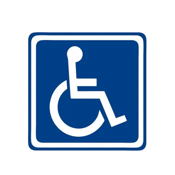 Moda s Invaliditetom Znak Nesposobnosti za Mobilnost Parking PVC Naljepnice Naljepnica za Škoda Hyundai Kia Lada Cruze, Blok Ogrebotina