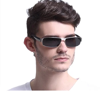 Muške Sunčane Naočale Za Vožnju Eyewear Eyecrafters Modni Brand Pravokutni Metalni Okvir Pravokutni Polarizirane Sunčane Naočale