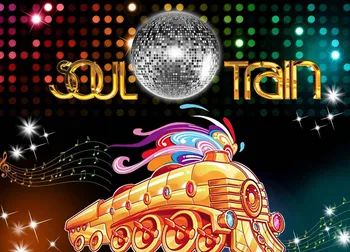 Soul Train Foto Pozadine 80s 90s Disco Dance Rođendan Slika Pozadina Retro Zlatnu Sjajnu Vinil studio fotografija
