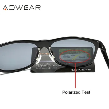 AOWEAR Luksuzni Trg Polarizirane Sunčane Naočale Gospodo Od Prirodnog Aluminija Za Vožnju Retro Sunčane Naočale Vrhunske Kvalitete Gospodo Slr Naočale Oculos