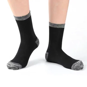 3 Para Zimske Muške Čarape, Pamučne Crne Poslovne Čarape Za Odmor, Duge Čarape Za Šetnju, Jogging, Pješačenje, Термоноски Za Muškarce, Velike Dimenzije 42-48