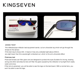 KINGSEVEN Novi Dizajn Aluminijskih Gospodo Marke Sunčane Naočale Polarizirane Muške Sunčane Naočale s Integriranim Leće za Naočale