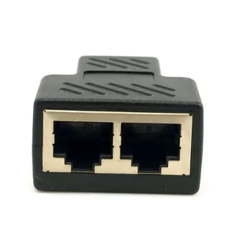 Od 1 do 2 Načina RJ45 LAN Ethernet Mrežni Kabel Ženski Konektor-Razdjelnik Adapter Za Priključne Stanice Za Prijenosna računala