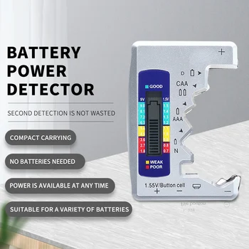 Profesionalni Digitalni Tester Baterija ABS Plastični Detektor Provjere Kapaciteta Baterije Jednostavan za C D N AA AAA 9 1,5 NA Dugme Ćelija
