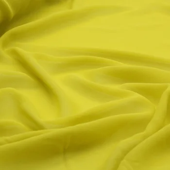 Svijetlo žuta neto svilene марлевая tkanina od жоржета širine 12 momme 135 cm dobre kvalitete, SCG626