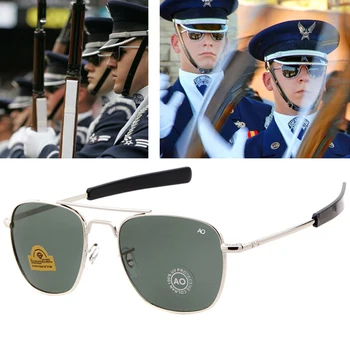 Muške luksuzne Marke Dizajnerske Sunčane Naočale, Berba modni Zračni Sunčane Naočale AO Za Muškarce, Američke Vojne Vojne Optički Staklene Leće