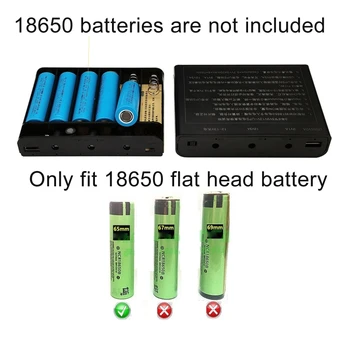 USB DC 12 v Izlaz 6x18650 Baterija za UPS DIY Power Bank za Mobilni Telefon Router LED 63HD