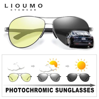 LIOUMO Zračni Sunčane Naočale Za Muškarce I Žene, Modne Polarizirane Naočale Za Vožnju, Photochromic Naočale anti-glare, lentes de sol hombre