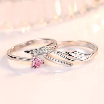 NEHZY Srebrna premaz novi modni nakit žena otvaranje prsten godišnjicu vjenčanja, godišnjica vjenčanja vjenčanje par prsten