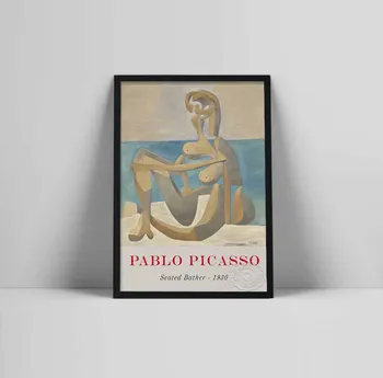 Sažetak Vintage Slika Pabla Picassa Izložba Platnu Plakati i Grafike Muzej, Moderna Galerija Zidni Umjetnička Slika Kućni Dekor