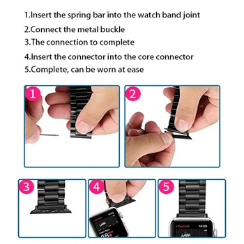 Remen za sat Priključni adapter za Apple Watch series 8 7 6 SE 5 4 3 2 41 mm 45 mm 44 mm 40 mm za iwatch band DIY 42 mm 38 mm