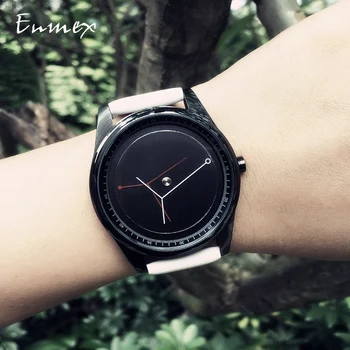 2018 Enmex Personalizacija dizajn ručni sat Apstraktna grančica kožni remen kreativni dizajn modni quartz satovi