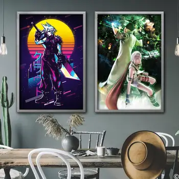 Final Fantasy vedio igra Ukrasne Plakati Na Platnu Soba Caffe Bar Dekor Poklon Ispis Umjetničkih Zidne Slike