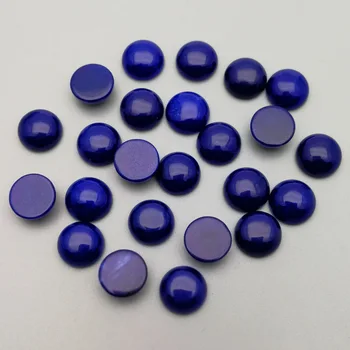 Modni perle od Kraljevske plave boje kamena, ovjes 10 mm, okrugli кабошон bez rupe za izradu nakita, Besplatna dostava, Veleprodaja, 50 kom./lot