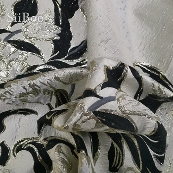 2019 funky poliester metalna pređa, obojena položajne жаккардовой tkanina za šivanje ženske haljine i hlače tissu africain tessuti SP5830