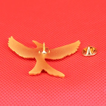 Leteća ptica pin zlatni broš s соколом ptice igle za biljni i životinjski svijet dar za ljubitelje prirode ikonu s flaminga nakit sa životinjama muška jakna pribor
