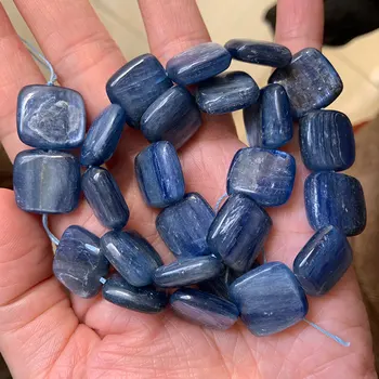 12-18 mm Ravne Kvadratne Plave Кианиты Perle Od Prirodnog Kamena Za Izradu Nakita Perle 15 