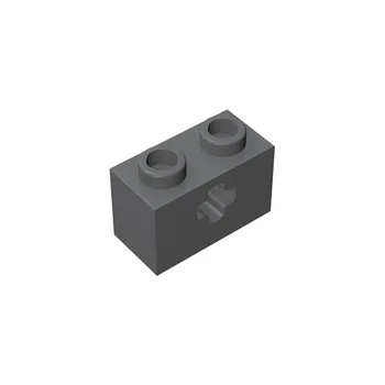 Gradivni blokovi Technicalalalal 1x2 Cigle s otvorom za vratila 10 kom. Kompatibilan Prikuplja Čestice Dijelova Moc Igračka na Poklon 32064