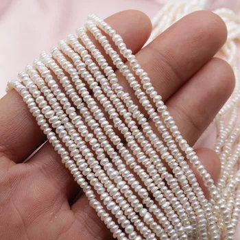 1 Cjedilu Mini Bisernih Perli u stilu baroka 2-3 mm Male Nepravilne Bijele Perle od Prirodnih Slatkovodni Biseri DIY Nakit za Ogrlicu-ogrlica
