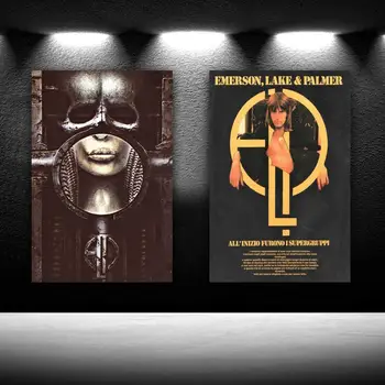 Emerson Lake & Palmer -Emerson Na Sceni Mini HD Platnu Plakat Dekor Za Spavaću sobu Sportski Krajolik Ured Soba Dekor Plakat Poklon