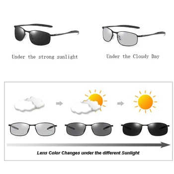 HD Polarizovana Photochromic Sunčane Naočale Gospodo Prelazni Leće za Naočale Za Vožnju Gospodo Vozačku Zaštitne Naočale Oculos Lentes Sol Hombre