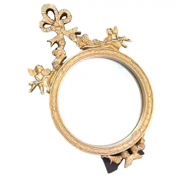 Stil vintage zlata ogledala šminkanje pladanj ukrasnih ogledala cijele starinski za Dom