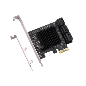IOCREST PCIe gen3 x1 do 6 Luka 6G SATA III 3.0 Kontroler Bez Raid Kartice za proširenje low profile Nosač