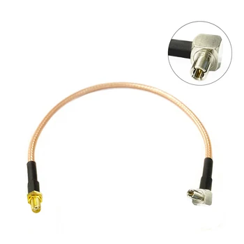 1 kom. Uzgoj matica SMA na штекерному priključak TS9 Pravokutni Koaksijalni kabel RG316 SMA adapter TS9 15 cm (6 inča