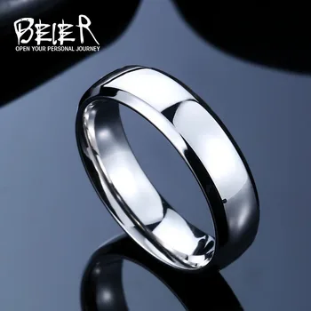 Beier prsten od Nehrđajućeg Čelika 316L Modni Angažman Prsten Strme Gospodo Polirane Nakit LLBR-R006R