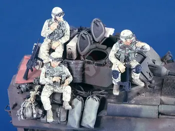 1/35 Figurica od smole Model kit suvremeni američki tim je u ratu u Iraku (3 figurice) igračka modela od smole Minijaturnih figurica od smole u nesastavljeni Uncolored