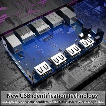 2 Priključka Displayport KVM Preklopnik 4K 60Hz USB DP KVM 2 u 1 izlaz DP USB KVM Preklopnik Za RAČUNALA za zajedničko korištenje Monitora, Miša, Tipkovnice, Pisača