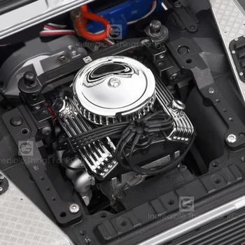 1 kom. F82 V8 Simulirati Ventilator Hladnjaka Električni Motor Motor za 1:10 Skala RC Automobil OSI SCX10 90046 TRX4 Redcat GEN8