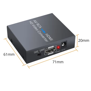 ESYNiC 1080 P RCA NA HDMI Konverter AV NA HDMI Adapter RCA Kompozitni (CVBS Adapter S USB AV Kabel Podršku PAL/NTSC Za PS3