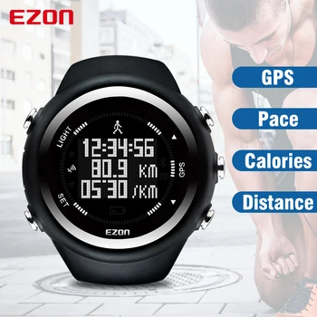 EZON GPS Udaljenost Brzina Temp Monitor Kalorija Muški i ženski Sportski Sat Digitalni Sat Za Trčanje, Pješačenje, Ručni Satovi Montre Homme