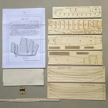 Skala 1/80 Klasični Antički Model Broda DIY Sastavljanje Broda Modeliranje Setovi Klasične Drvene Jedrilice Ručni Rad, Igračke na Poklon