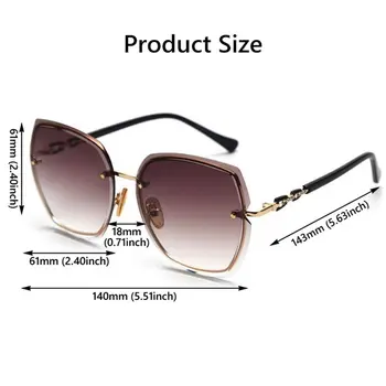 Dodatna oprema Vanjska Odjeća UV400 Nijanse Dizajnerske Sunčane Naočale Trg Sunčane Naočale Rimless Ženske Polarizirane Sunčane Naočale