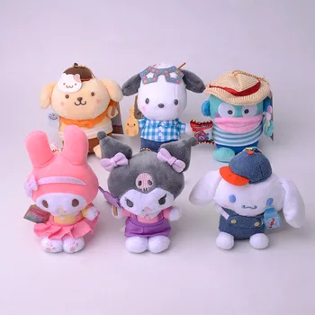 Sanrio Kawali Kuromi Hello Kitty My Melody Cinnamoroll Jastuk Pliš Igračke Plišani Privjesak Mekana Lutka za bebe poklon