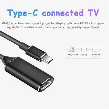 Usb 3.1 Type C-Hdmi-kompatibilnu pretvarač 4k Type C Hdmi kompatibilan Kabel adapter, Kompatibilan Za Macbook Huawei Mate 30