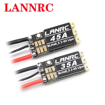 LANRC BLHeli_S 35A/45A Brushless ESC Ugrađeni Programabilni RGB LED D-Shot 150/300/600 ONESHOT125 2-6 S za RC FPV Neradnik rezervni dijelovi