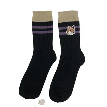 Muške Čarape sa vezenim Uzorkom Lisice, Modni Nove Sportske Čarape za odmor i udoban Ulične Modne Čarape