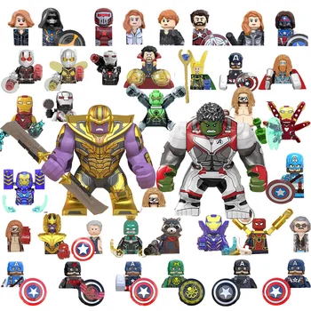 Dječji Blokovi Kapetan Amerika Heroji Figurice Gradivni Blokovi Hulk Malloc Spiderman Cigle Mini Igračke Za Djecu Božićne Darove
