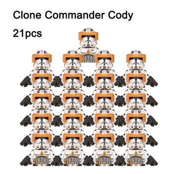 21 kom./lot Snaga Klon 99 Cody 501-og Klon Legija Smrti Sat Klon Vojnika Blokovi, Cigla Star Model Figure Rata Dječja Igračka
