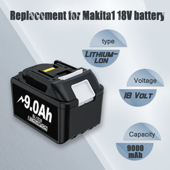 Baterija ili punjač makita 18 baterija bl1850b bl1860 bl 1860 bl1830 bl1815 bl1840 LXT400 9.0 Ah za makita 18 alati za bušenje