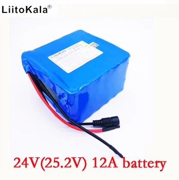 Liitokala 6s6p 24 25,2 U 12Ah baterija 18650 li-ion baterija za laptop napajanje pcb + 24 v (25,2 U) 2a punjač.
