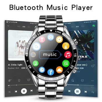 LIGE 2021 Novi Pametni Sat Bluetooth Poziv Smartwatch Muške I Ženske Vodootporan Sportski Fitness Narukvica Za IOS, Android Xiaomi Honor 189