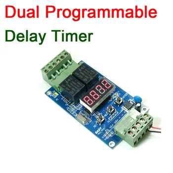 Digitalni Led Dual Programabilni Relej PLC Odbora Prekidač ciklusa Kontroler/delay Timer Napon Otkrivanje upravljanje DC 12 v Baterije