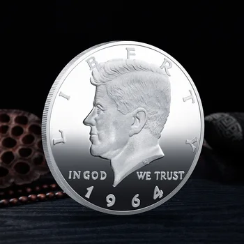 1964 Kennedy Velika Glava Prigodni Zlatnik Poziv Novčić Medalja, AMERIČKI Predsjednik Kennedy Ikonu Kovanice SAD Kolekcionarstvo