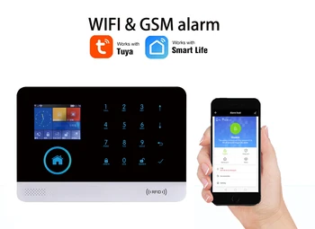 Bežični WiFi Pametna Kuća Protuprovalni Alarmni GSM Alarm Bežični Protuprovalni Osnovna Senzor Pokreta Magnetska Alarm Tuya Alexa
