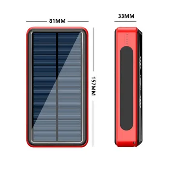 Bežični Punjač Power Bank 50000mAh Prijenosni Solarna Brzo Punjenje 4USB Izlaz Velikog Kapaciteta Vanjska Baterija Za iPhone Huawei